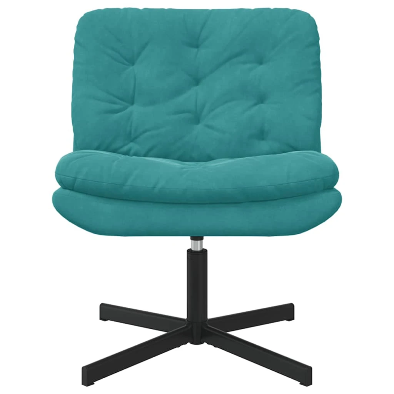 vidaXL Griežamā relaksācijas krēsls Tirkīzzila 63 x 75 x 76 cm Samts