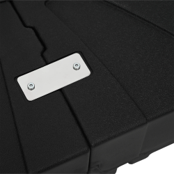 vidaXL Kokgriezuma lietussarga pamatne Melna 86 x 86 x 19 cm