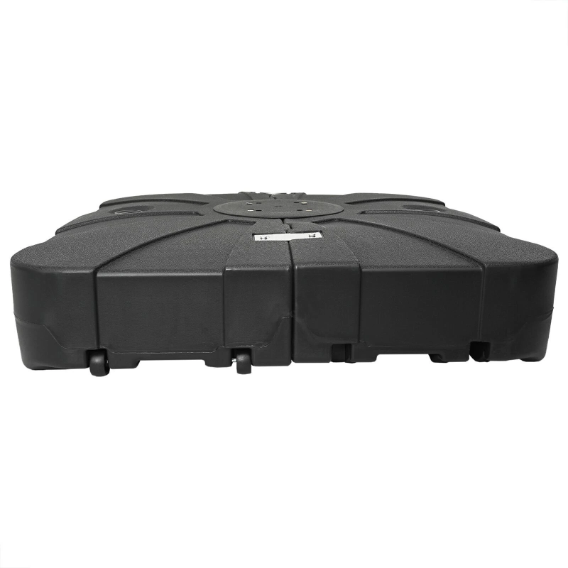 vidaXL Kokgriezuma lietussarga pamatne Melna 86 x 86 x 19 cm