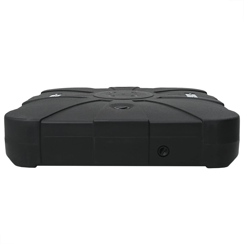 vidaXL Kokgriezuma lietussarga pamatne Melna 86 x 86 x 19 cm