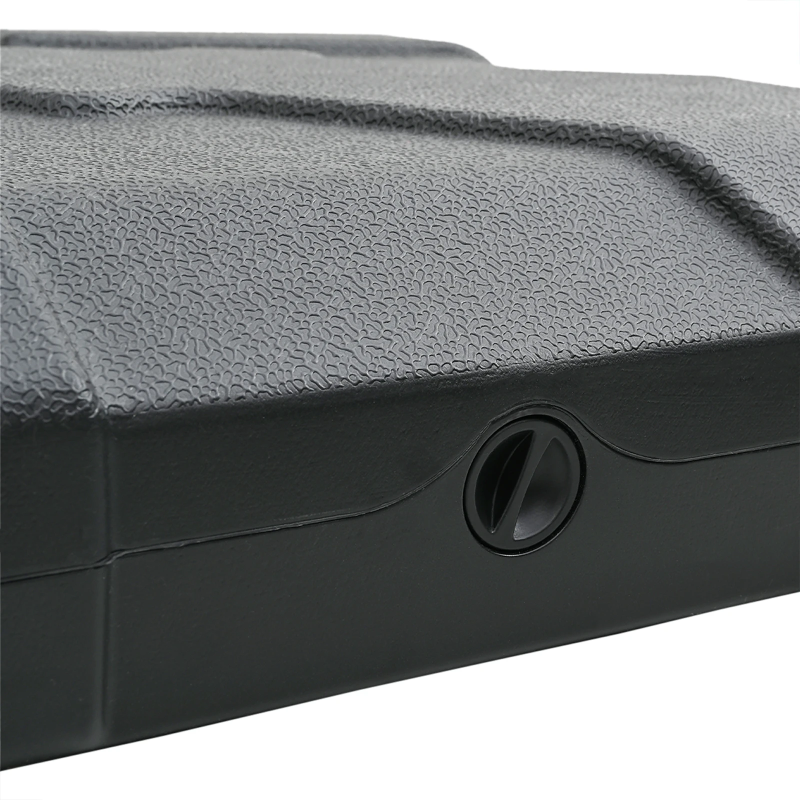 vidaXL Kokgriezuma lietussarga pamatne Melna 88,5 x 88,5 x 12 cm