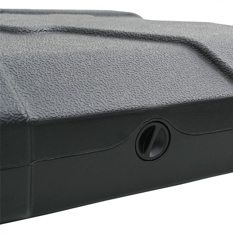 vidaXL Kokgriezuma lietussarga pamatne Melna 88,5 x 88,5 x 12 cm