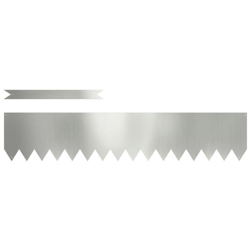 vidaXL Zāliena Apmale 50 pcs Sudraba 100 x 0.05 x 20 cm