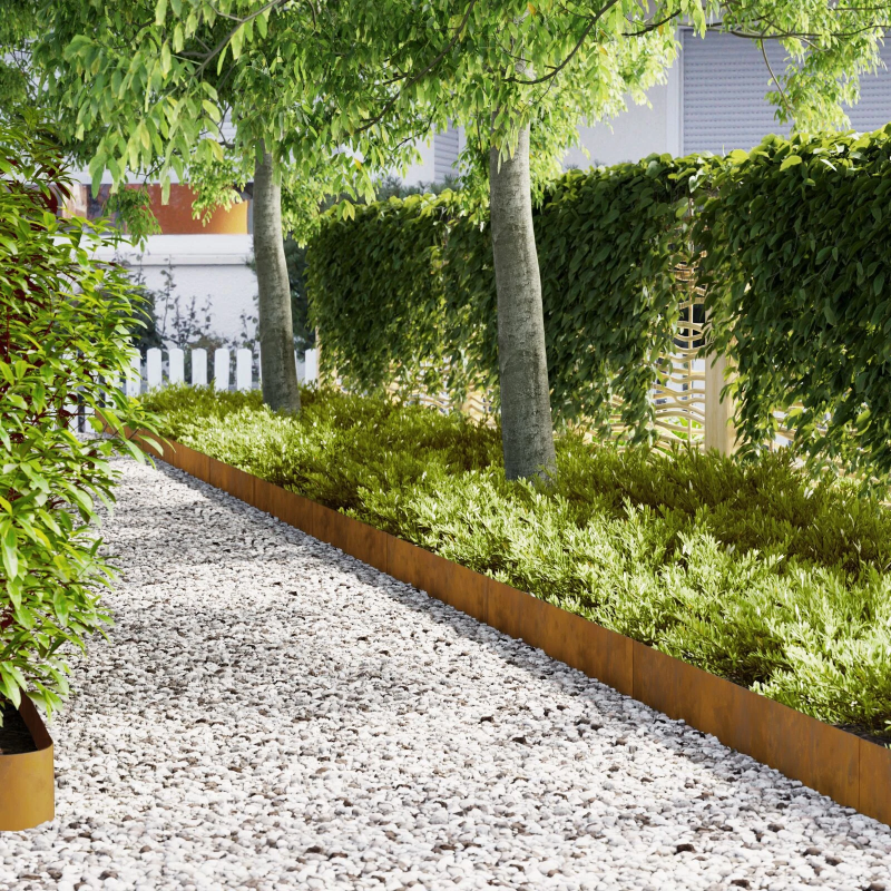 vidaXL Zāliena Apmale 50 pcs Brūna 100 x 0.05 x 20 cm