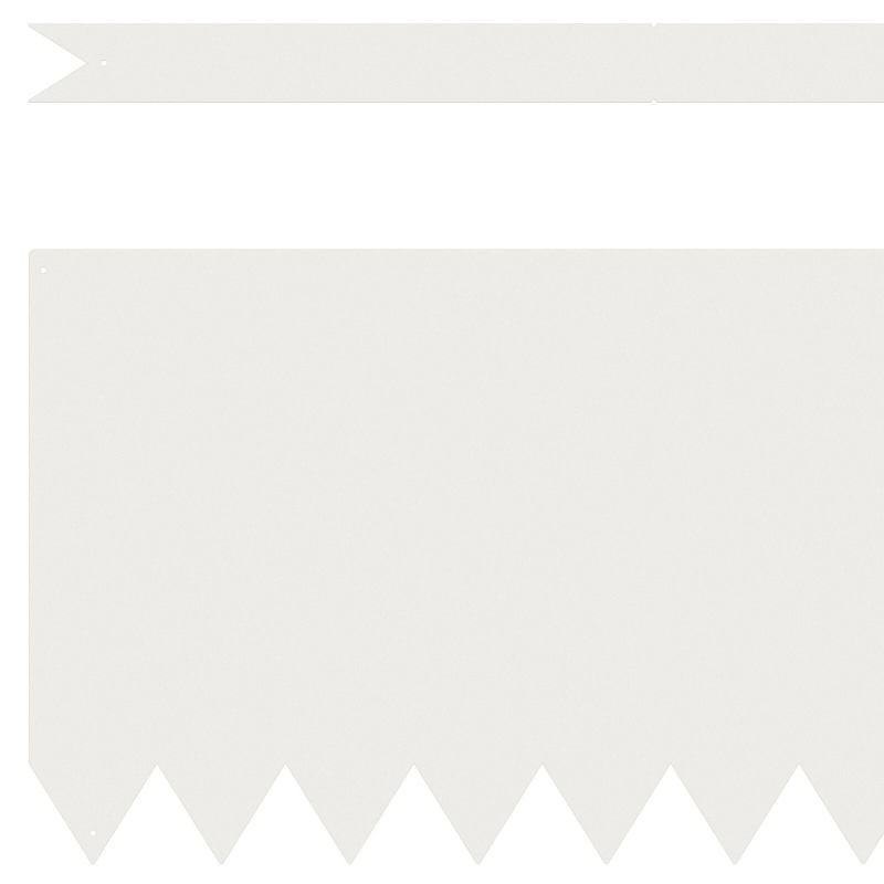 vidaXL Zāliena Apmale 30 pcs Balts 100 x 0.05 x 20 cm