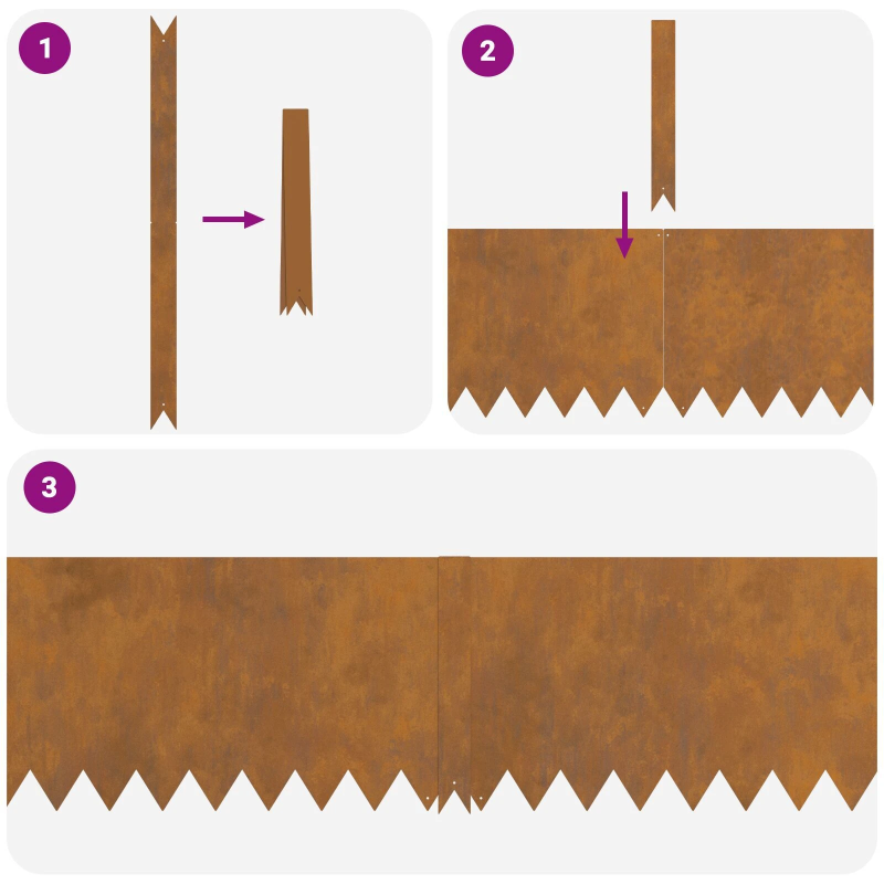 vidaXL Zāliena Apmale 30 pcs Brūna 100 x 0.05 x 20 cm