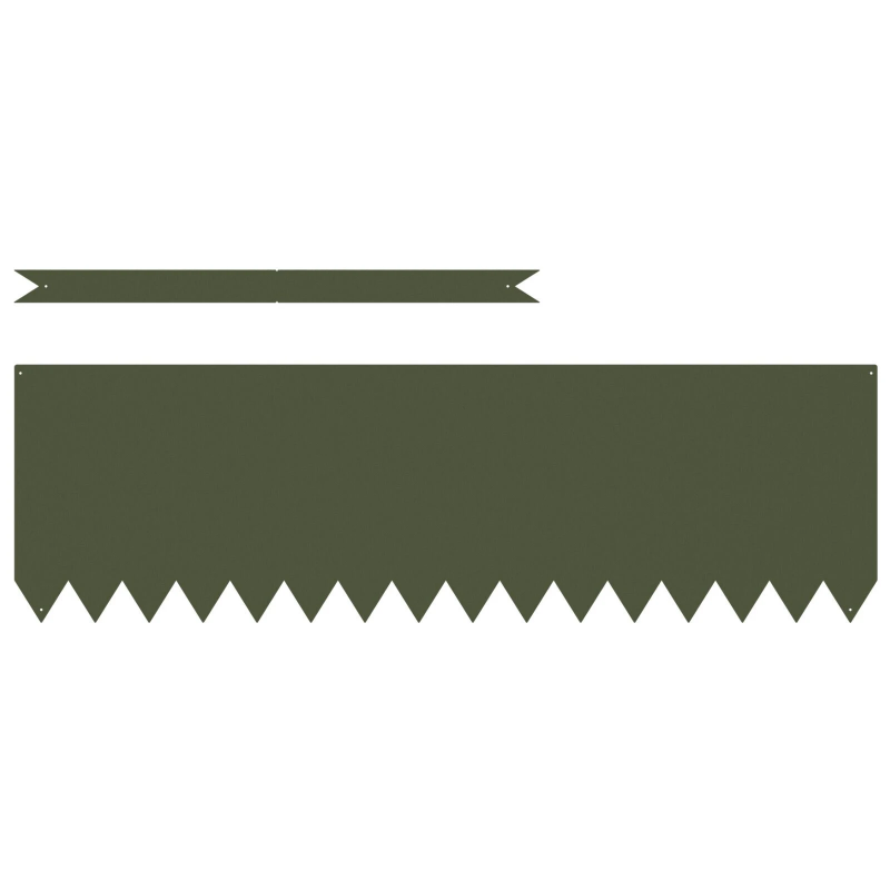 vidaXL Zāliena Apmale 50 pcs Olīvu zaļš 100 x 0.05 x 20 cm
