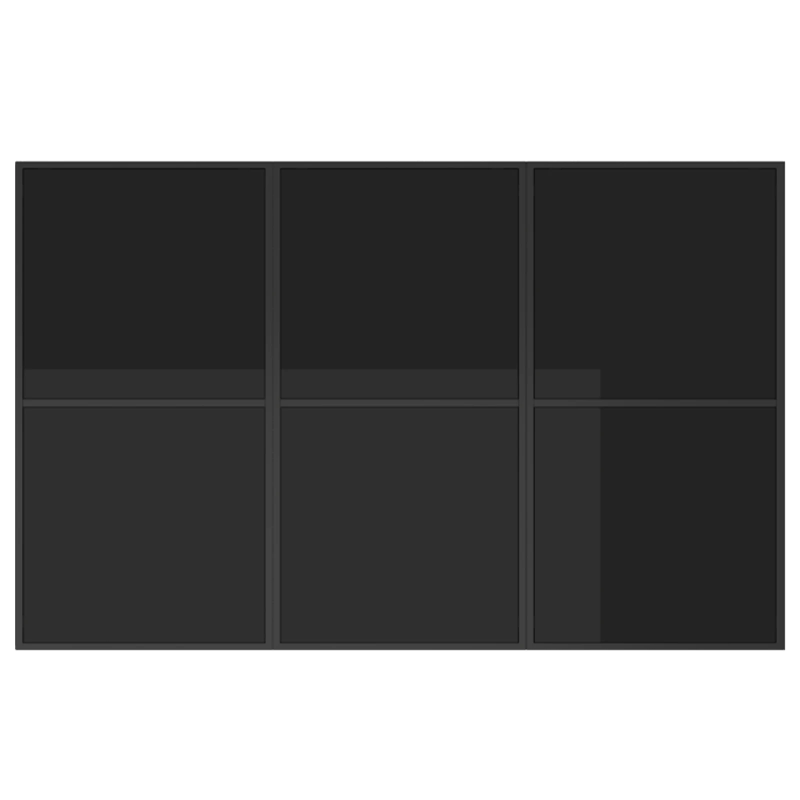 vidaXL Dārza ēdamgalds 11 pcs Melna Tērauds