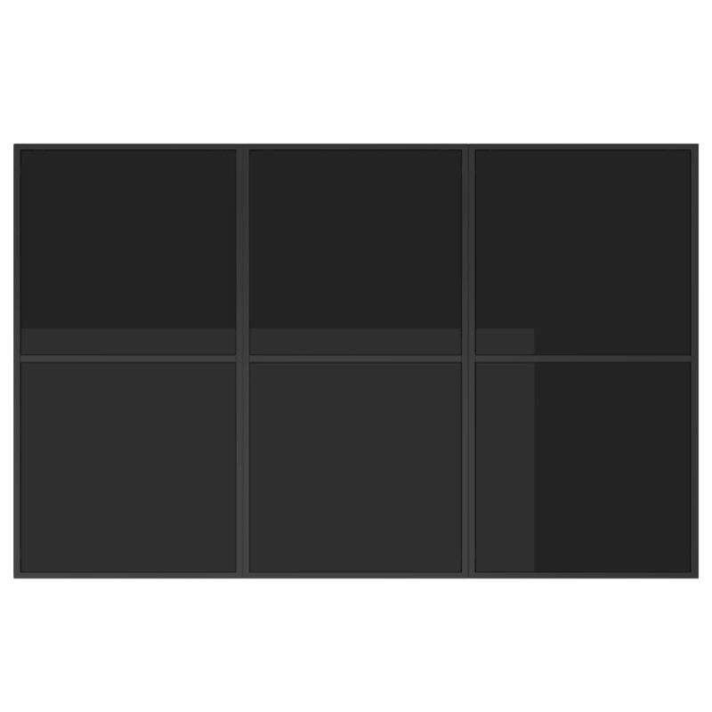 vidaXL Dārza ēdamgalds 11 pcs Melna Tērauds