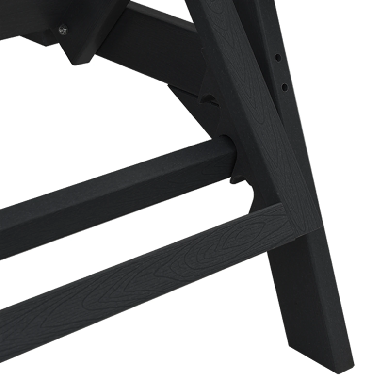 vidaXL Sauļošanās krēsls 2 pcs Melna 195,5 x 53 x 98,5 cm Polietilēns