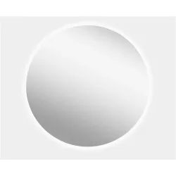 Spogulis ar apgaismojumu, piekarināms, apaļš Luna, 70 cm