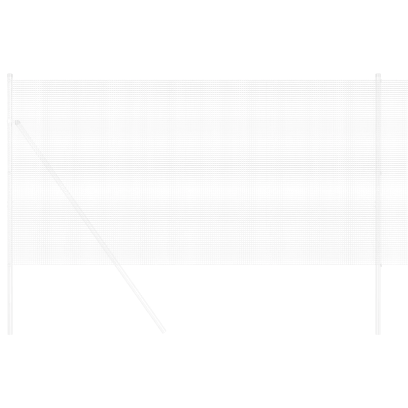 vidaXL Metinātās stieples žogs Sudraba 0.4 x 10 m