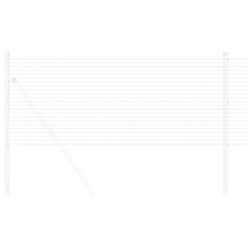 vidaXL Metinātās stieples žogs Sudraba 0.4 x 10 m