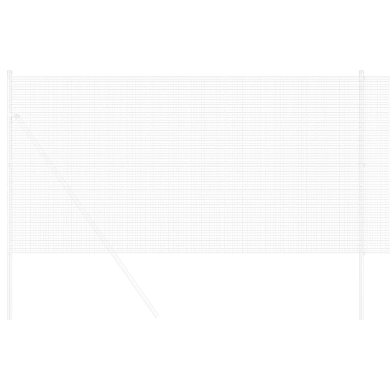 vidaXL Metinātās stieples žogs Sudraba 1.2 x 10 m