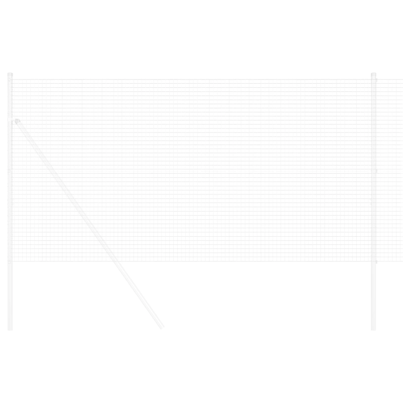 vidaXL Metinātās stieples žogs Sudraba 1.2 x 10 m