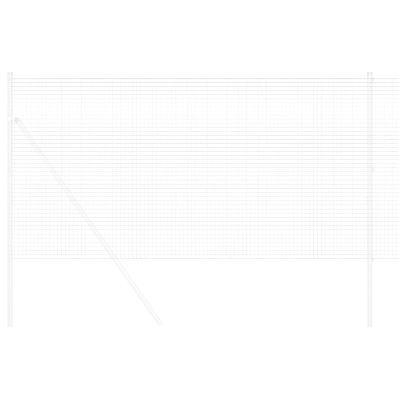 vidaXL Metinātās stieples žogs Sudraba 1.4 x 50 m