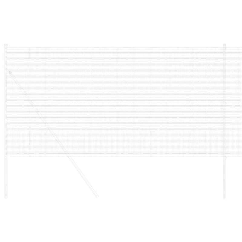 vidaXL Metinātās stieples žogs Sudraba 0.5 x 100 m