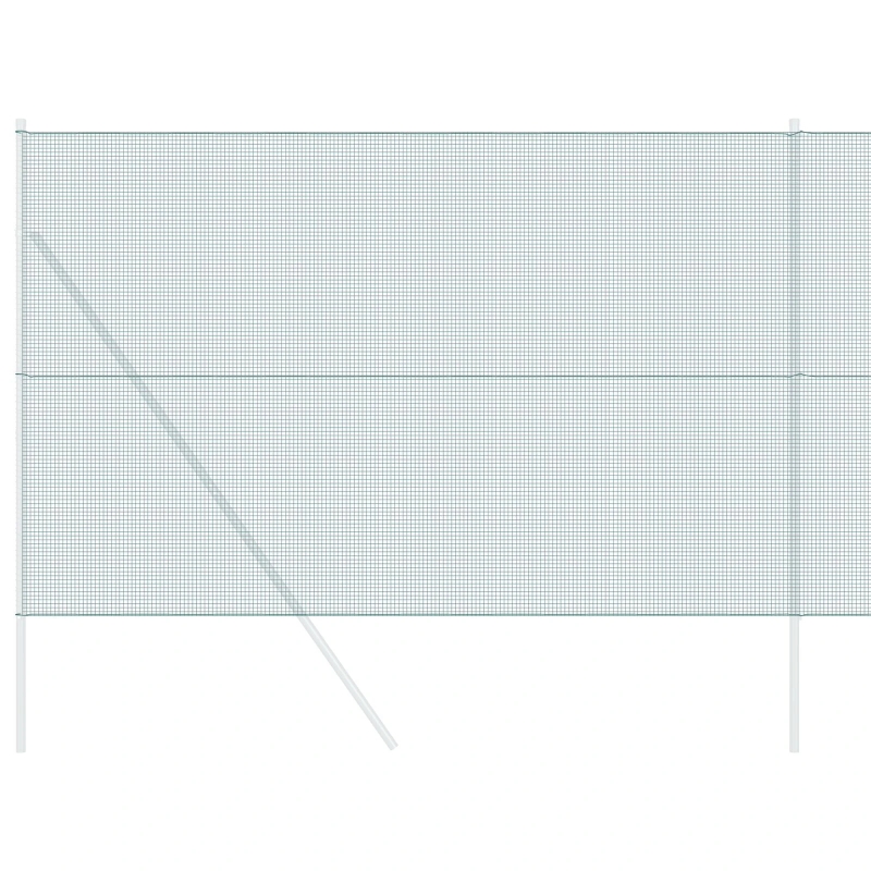 vidaXL Metinātās stieples žogs Zaļa 1.6 x 10 m