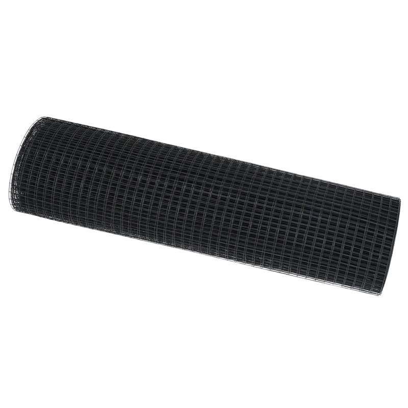 vidaXL Metinātās stieples žogs Pelēka 0.8 x 10 m