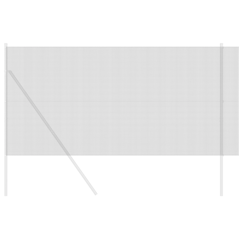 vidaXL Metinātās stieples žogs Pelēka 1.2 x 10 m