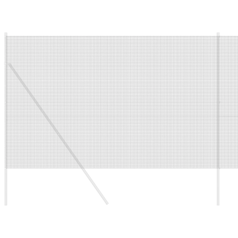 vidaXL Metinātās stieples žogs Pelēka 1.6 x 10 m