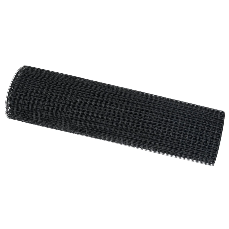 vidaXL Metinātās stieples žogs Pelēka 0.4 x 25 m