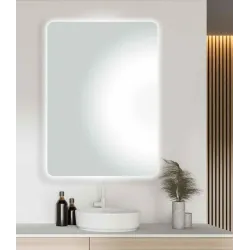 Veidrodis Masterjero Luna, su apšvietimu, kabinamas, 60 cm x 80 cm