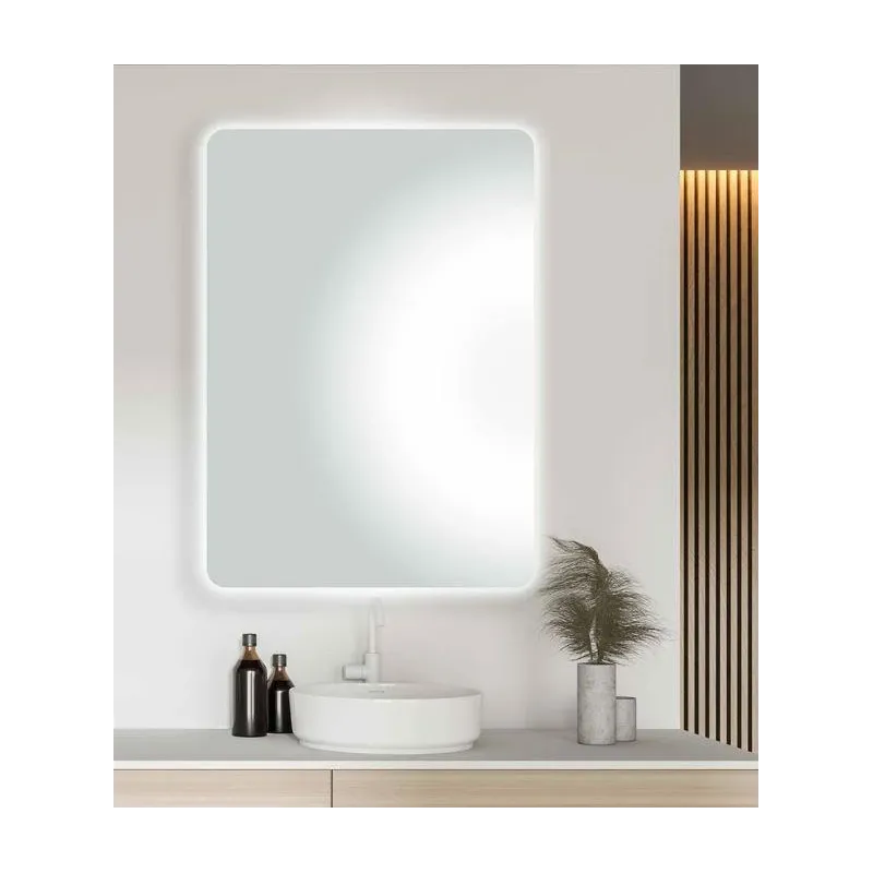 Spogulis Masterjero Luna, ar gaismu, stiprināms, 60 cm x 80 cm