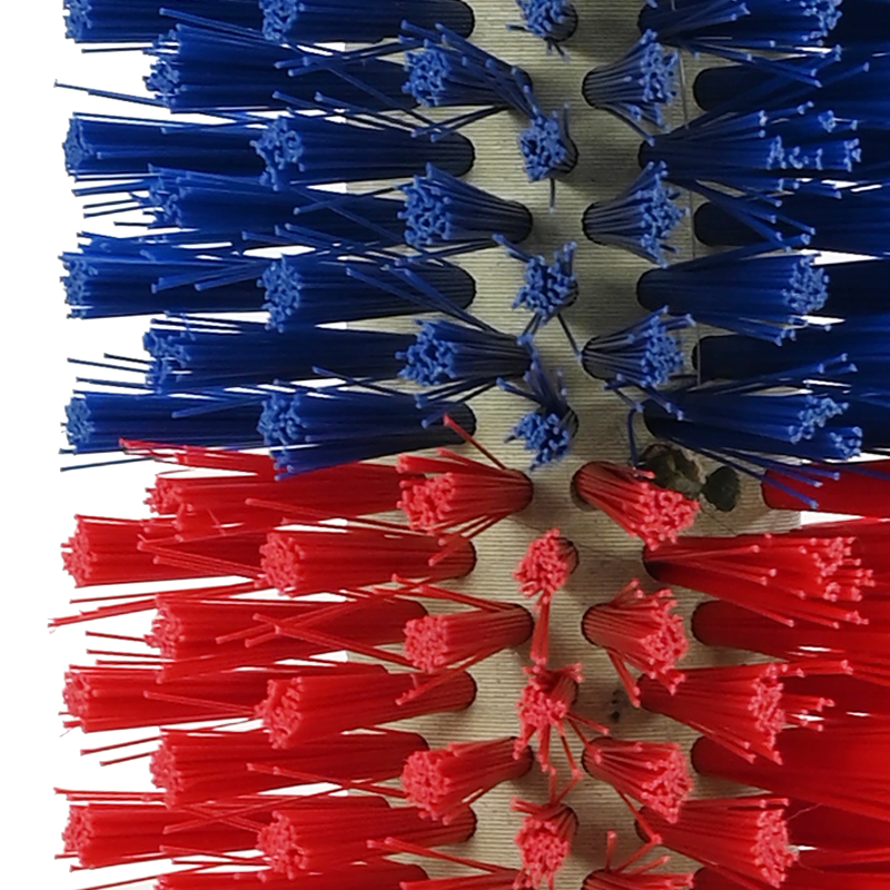 vidaXL Lopkopības birstes Sarkana un zila 20 x 9 x 50 cm