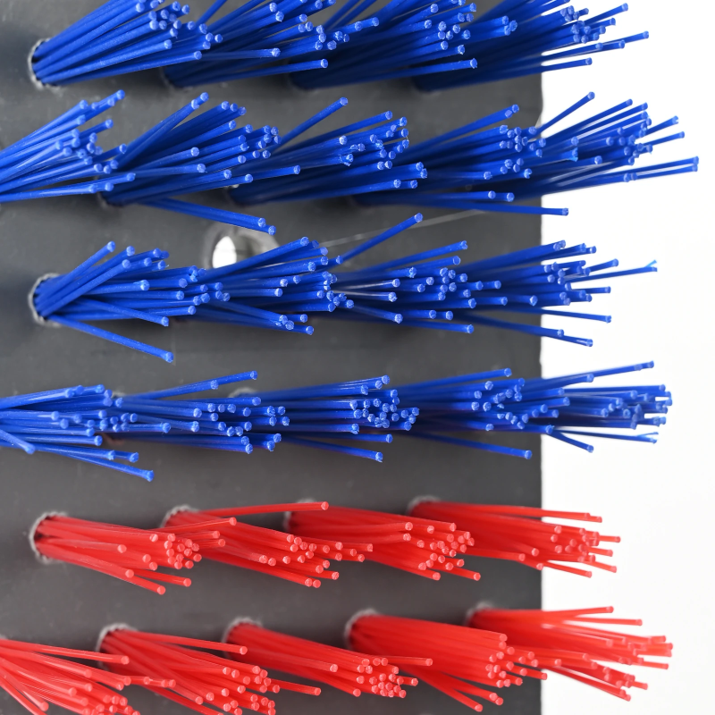 vidaXL Lopkopības birstes Sarkana un zila 50 x 10 x 6.5 cm