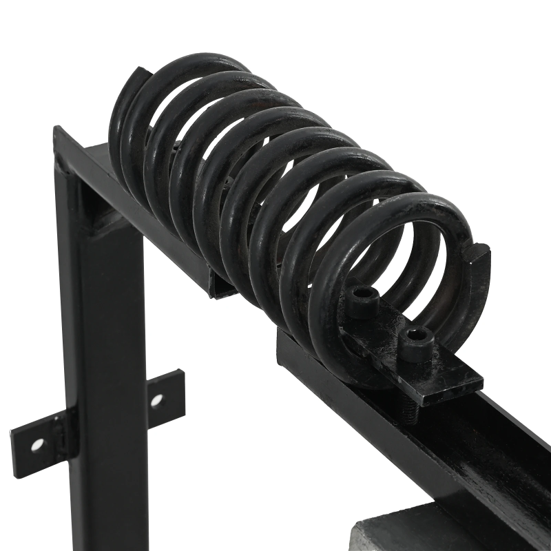 vidaXL Lopkopības birstes Melns un balts 84 x 10 x 91 cm PVC