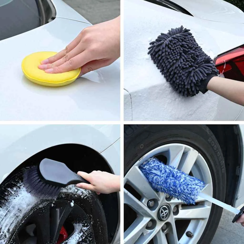 vidaXL Automašīnas otas komplekts Daudzkrāsains poliratāns