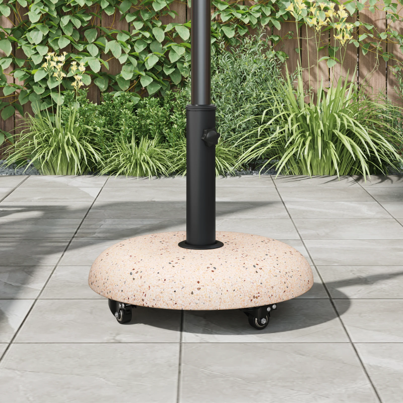 vidaXL Saulessarga pamatne Dzeltena DIA 45 x 40 cm Betona