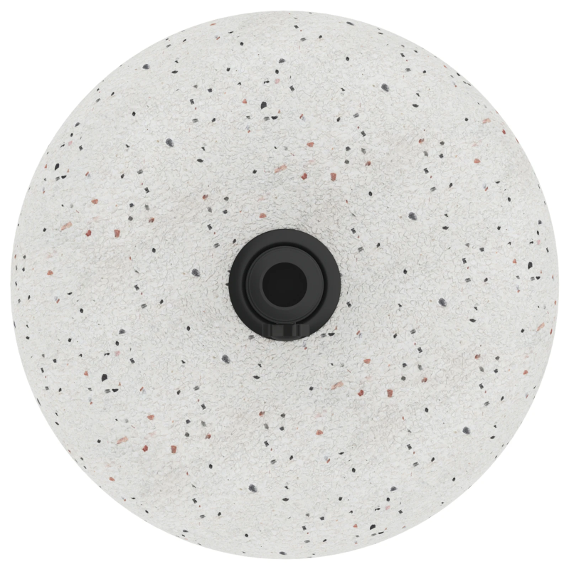 vidaXL Saulessarga pamatne Balts DIA 45 x 33 cm Betona