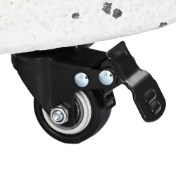 vidaXL Saulessarga pamatne Balts DIA 45 x 40 cm Betona