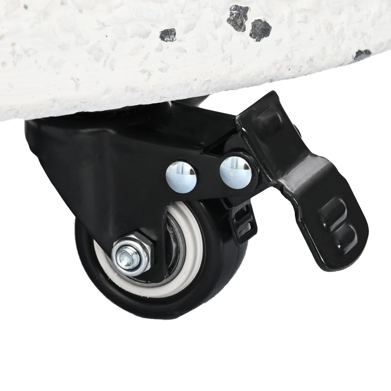 vidaXL Saulessarga pamatne Balts DIA 45 x 40 cm Betona