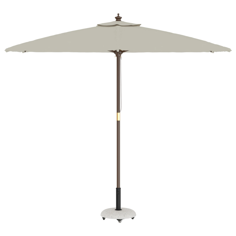 vidaXL Saulessarga pamatne Balts DIA 45 x 40 cm Betona