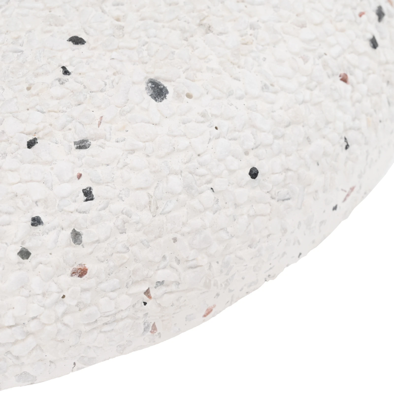 vidaXL Saulessarga pamatne Balts DIA 45 x 40 cm Betona