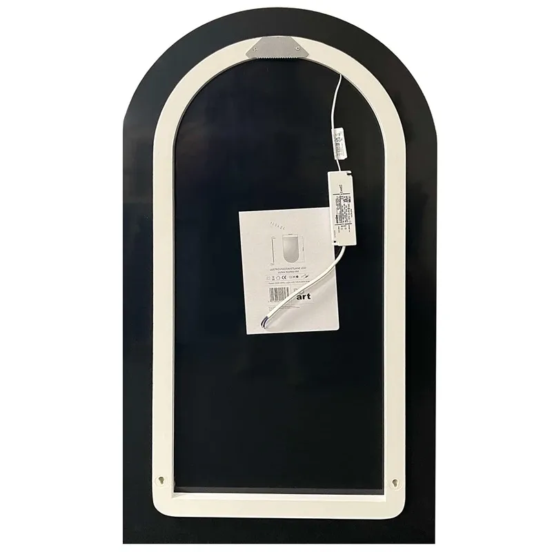Mirr masterjero with light led semi-oval
