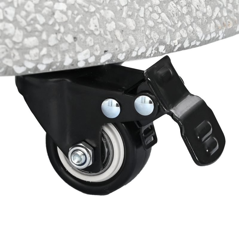 vidaXL Saulessarga pamatne Gaiši pelēks DIA 45 x 40 cm Betona