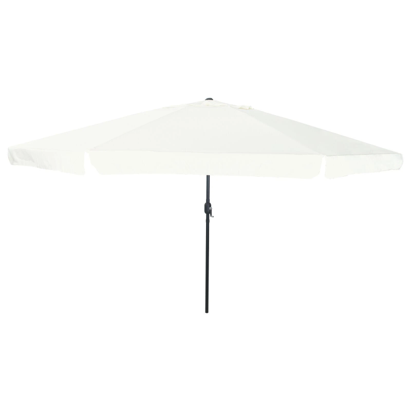 vidaXL Dārza parasols Smilšu 395 x 395 x 245 cm Poliesters un tērauds