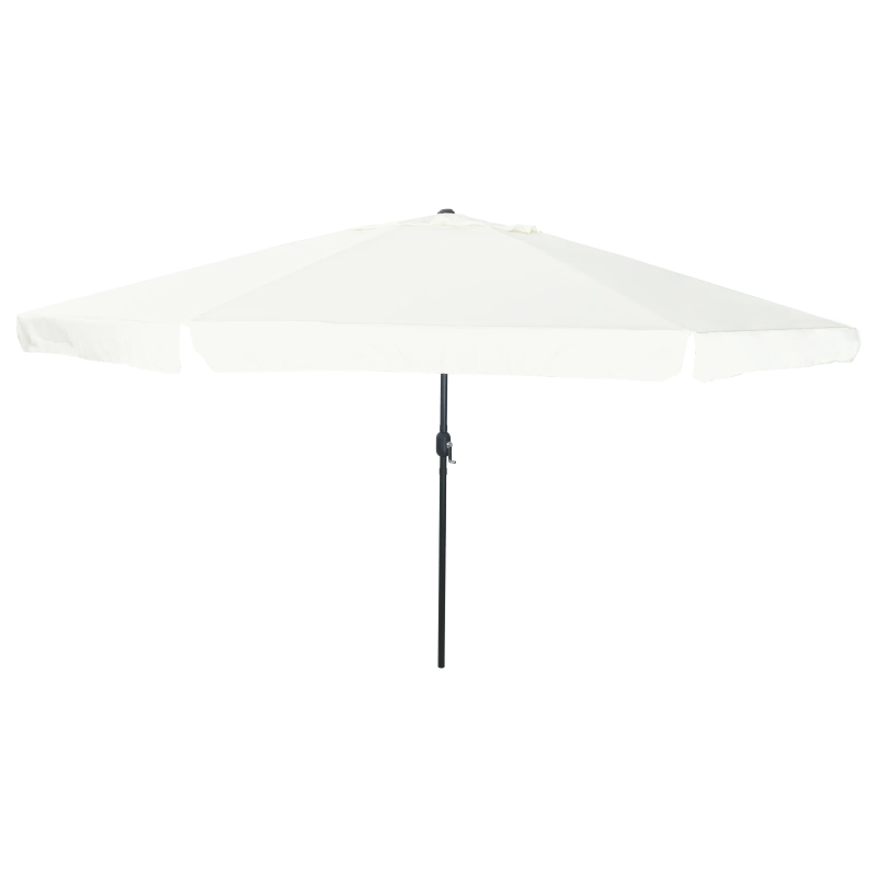 vidaXL Dārza parasols Smilšu 395 x 395 x 245 cm Poliesters un tērauds