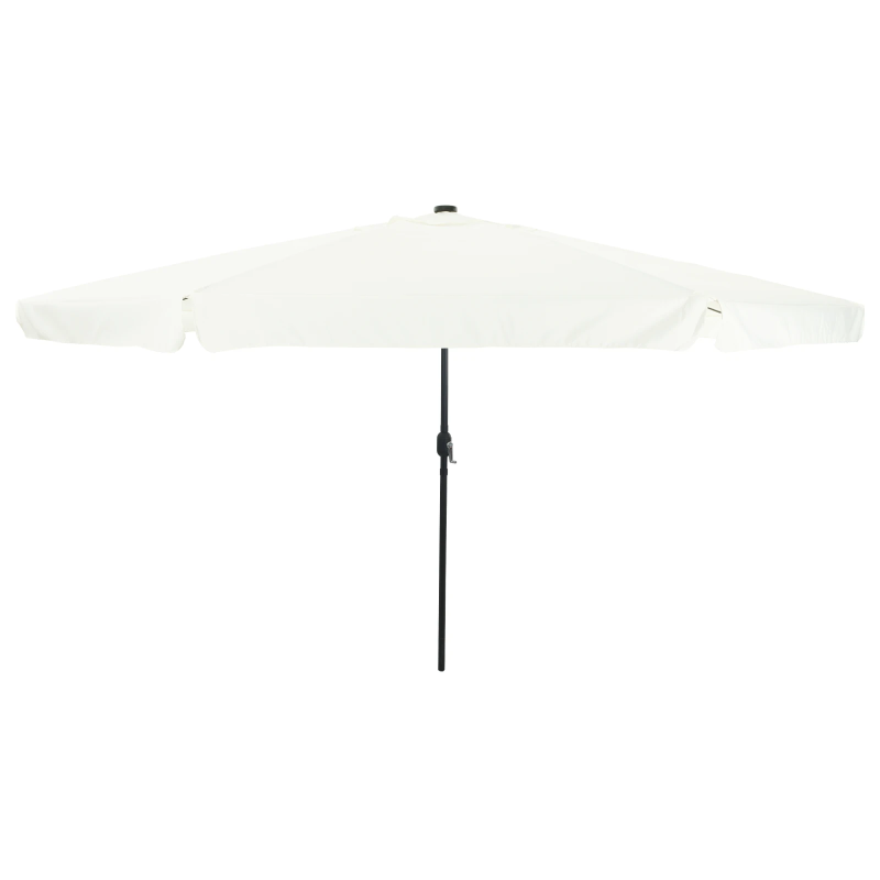 vidaXL Dārza parasols Smilšains un Antracīts 395 x 395 x 245 cm