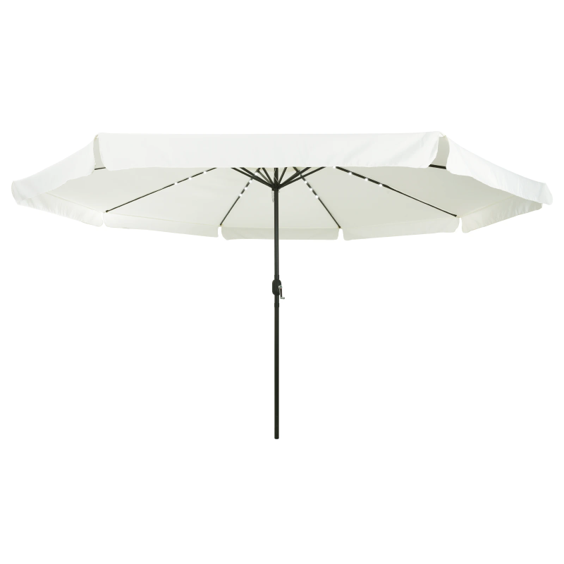 vidaXL Dārza parasols Smilšains un Antracīts 395 x 395 x 245 cm