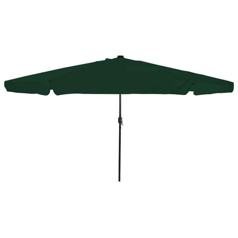 vidaXL Dārza parasols Zaļa 395 x 395 x 245 cm Poliesters