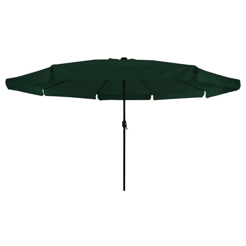vidaXL Dārza parasols Zaļa 395 x 395 x 245 cm Poliesters