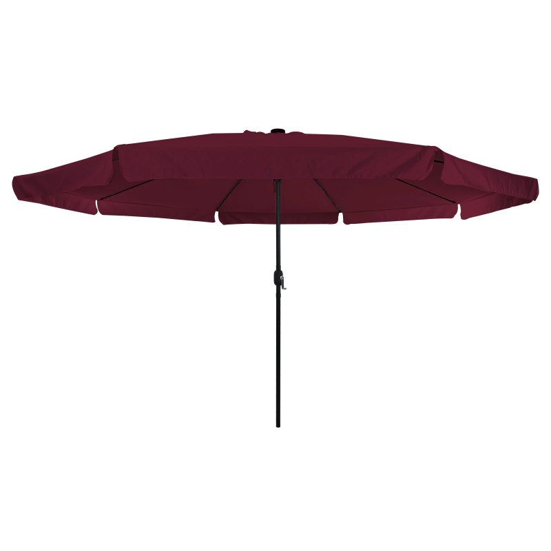 vidaXL Dārza parasols Bordo sarkans 395 x 395 x 245 cm Poliesters