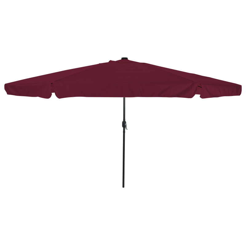 vidaXL Dārza parasols Bordo sarkans 395 x 395 x 245 cm Poliesters