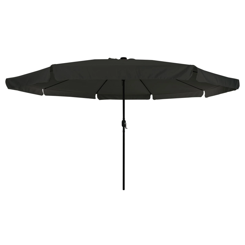 vidaXL Dārza parasols Melna 395 x 395 x 245 cm Poliesters