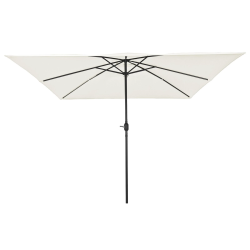 vidaXL Dārza parasols Smilšu 295 x 295 x 245 cm Poliesters un tērauds